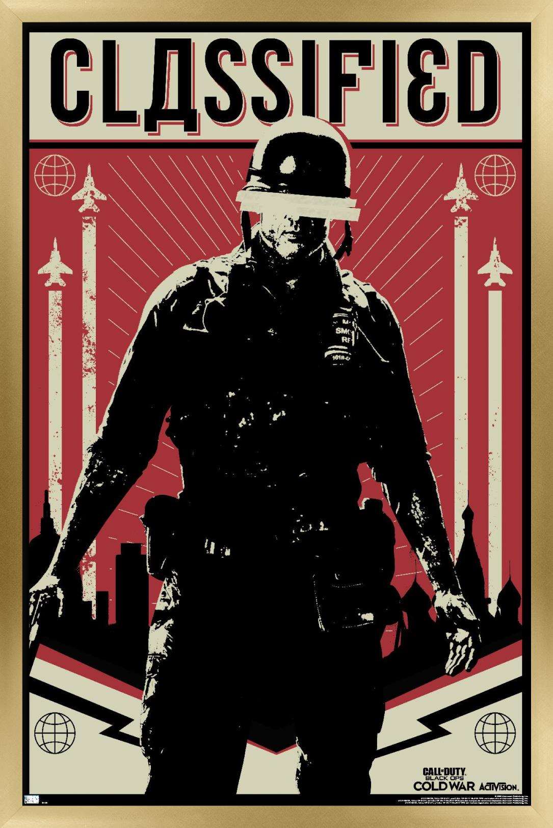 Call of Duty: Black Ops Cold War - Classified Wall Poster, 14.725" x 22.375", Framed