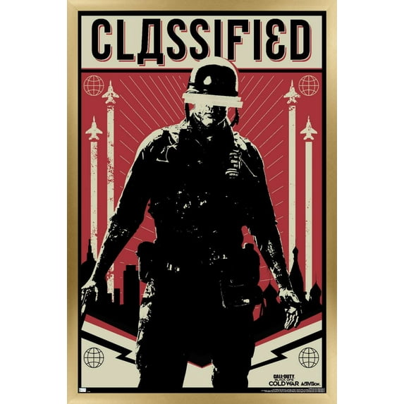Call of Duty: Black Ops Cold War - Classified Wall Poster, 22.375" x 34", Framed