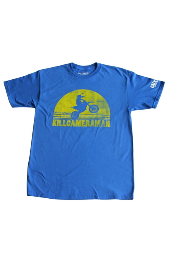 Black Ops Killercameraman Men's Blue T-Shirt - Medium