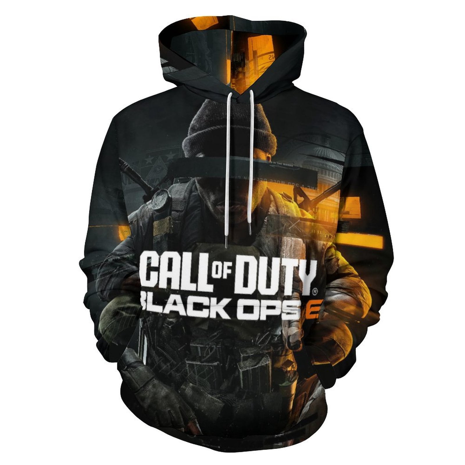 Call of Duty Black Ops Pullover Hoodie Casual Hooded Long Sleeves ...