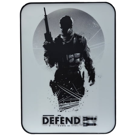 Call of Duty Defend Lenticular 4L 6-Can Mini Fridge, White