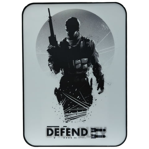Call of Duty Defend Lenticular 4L 6-Can Mini Fridge, White