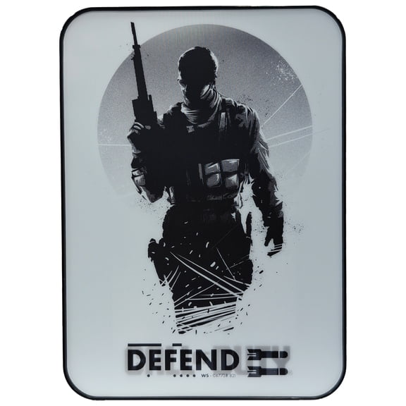 Call of Duty Defend Lenticular 4L 6-Can Mini Fridge, White