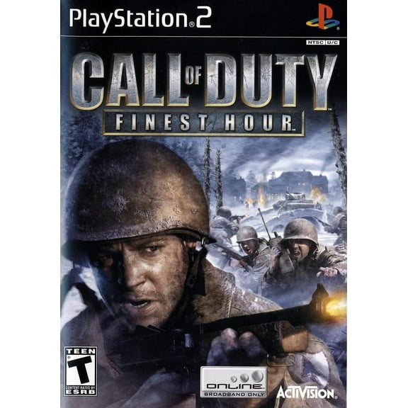 Pre-Owned Call of Duty Finest Hour Sony Playstation 2 Item and Box Video Game