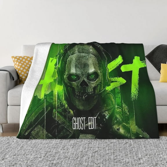 Call of Duty Ghost Soft Micro Fleece Blanket Throw Lightweight Flannel Blankets for Bed Couch Sofa
