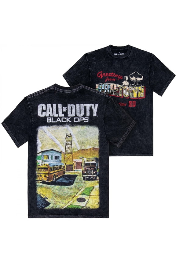 Greetings From Nuke Town Front and Back Print T-Shirt-Small