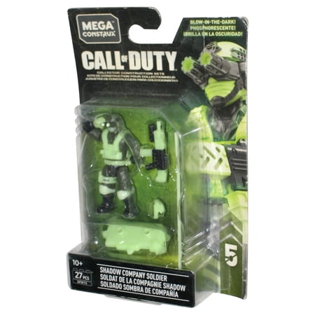 Call of Duty Mega Bloks Construx (2019) Shadow Company Soldier Building Toy Mini Figure - (Creased Card)