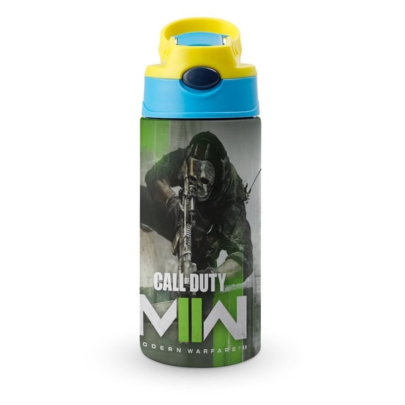 Call of Duty Mobile Insulated Stainless Steel Water Bottle with Straw Vacuum Water Tumbler Reusable Leak Proof Cup