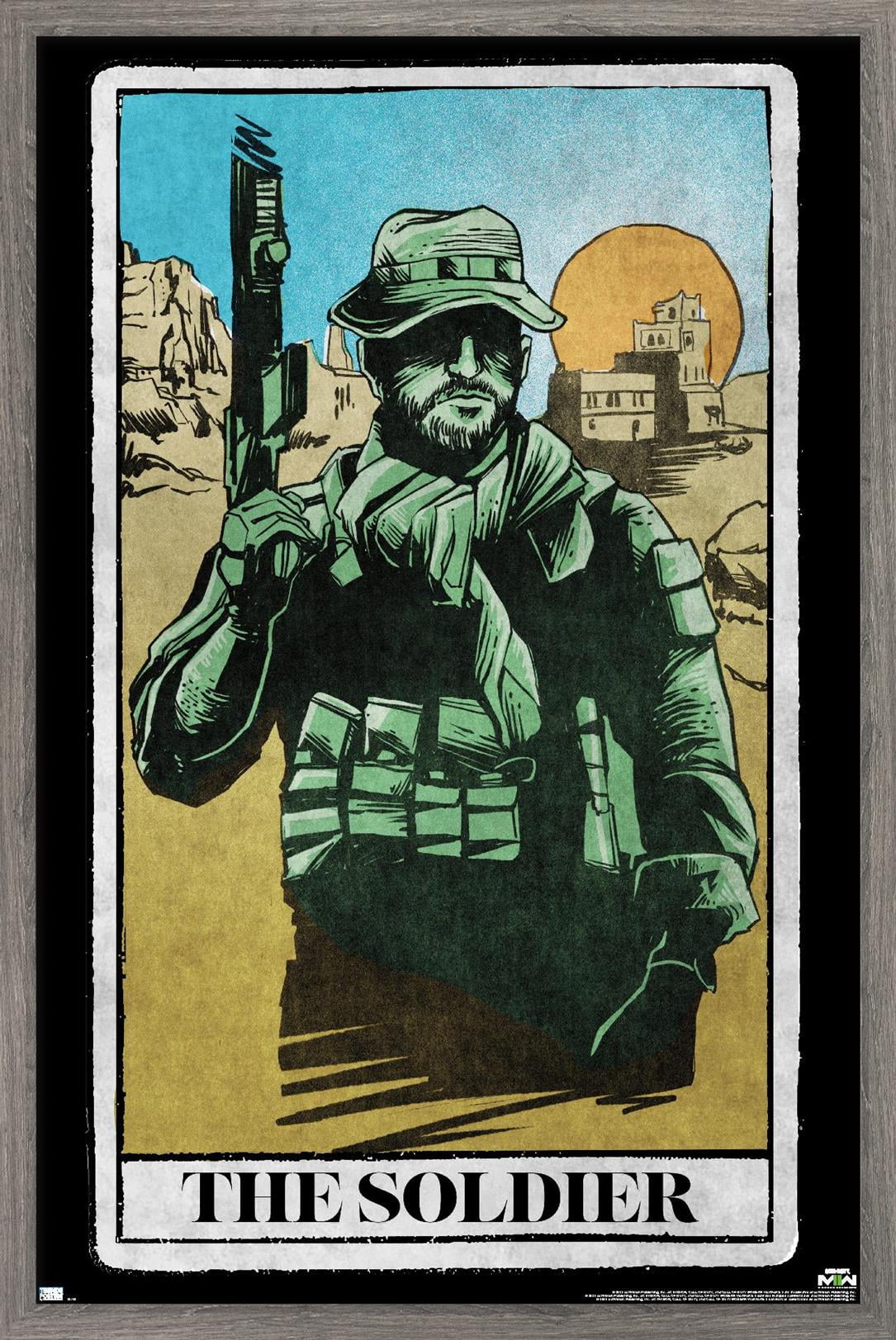 Call of Duty: Modern Warfare 2 - Captain Price Tarot Card Wall Poster,  22.375\, image size:1085x1623