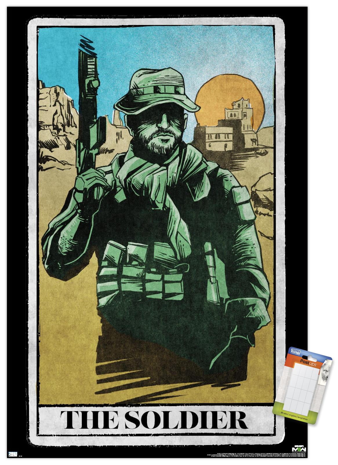 Call of Duty: Modern Warfare 2 - Captain Price Tarot Card Wall Poster, 22.375" x 34"