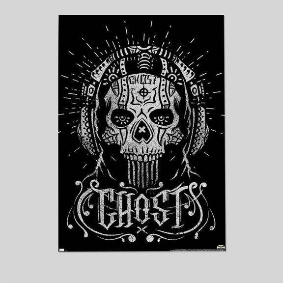 Call of Duty: Modern Warfare 2 - Ghost Calavera Wall Poster Retro Style - Size 24''x36'' - Postora