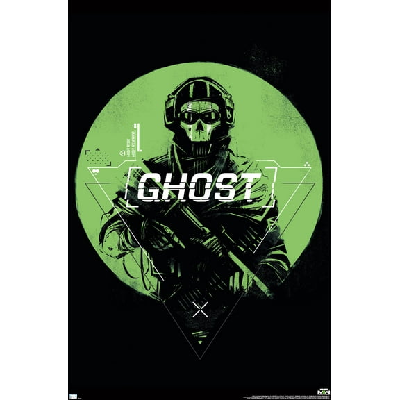 Call of Duty: Modern Warfare 2 - Ghost Emblem Wall Poster, 22.375" x 34"