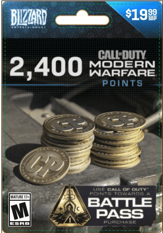 Call of Duty: Modern Warfare 2400 Points, Blizzard, PC [Digital Download]