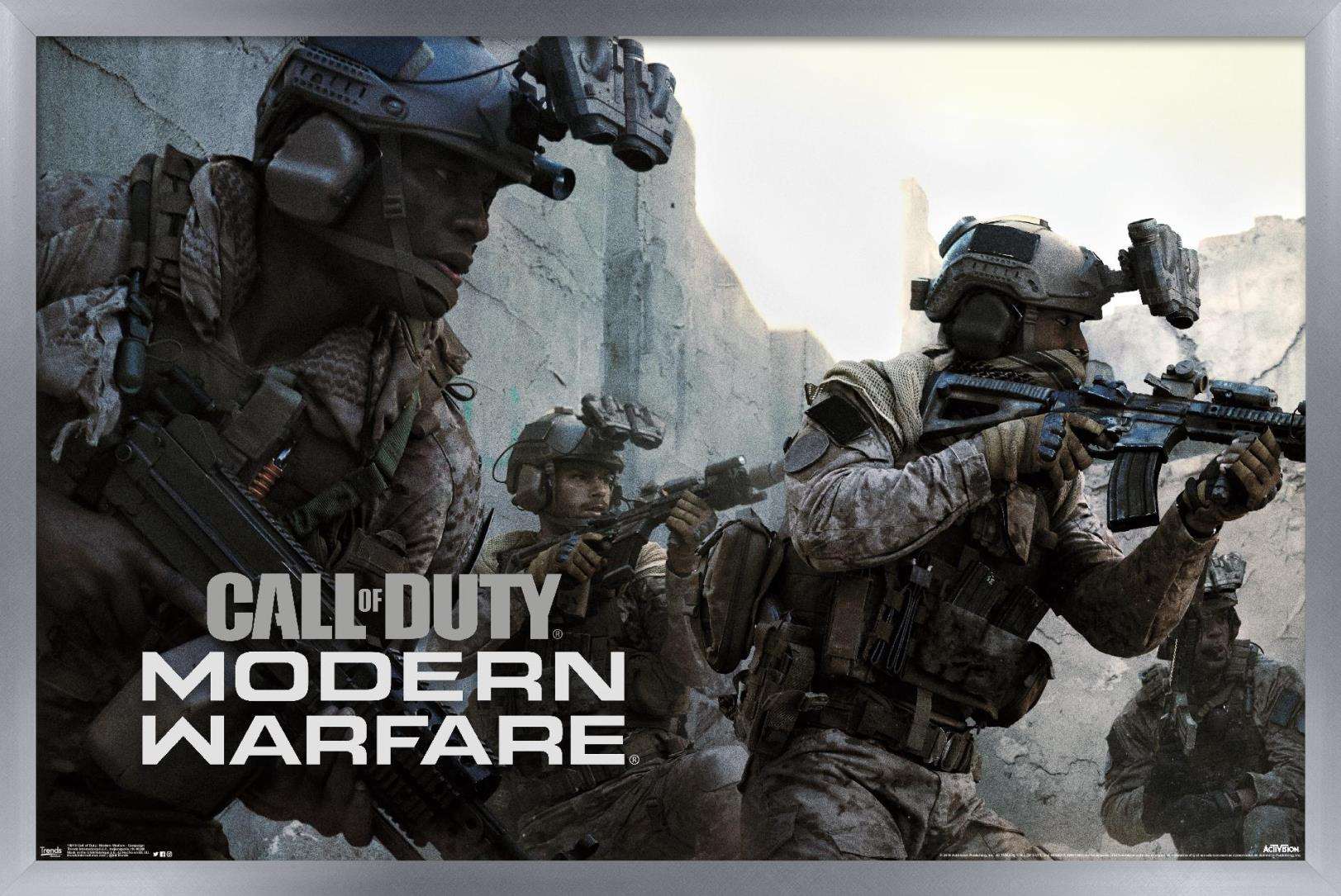 Call of Duty: Modern Warfare - Campaign Wall Poster, 22.375" x 34", Framed