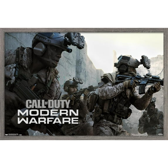 Call of Duty: Modern Warfare - Campaign Wall Poster, 22.375" x 34", Framed