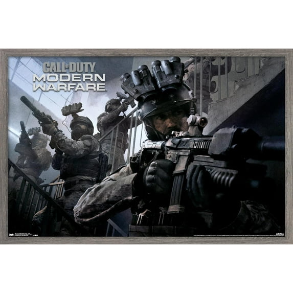 Call of Duty: Modern Warfare - Co-Op Wall Poster, 22.375" x 34", Framed