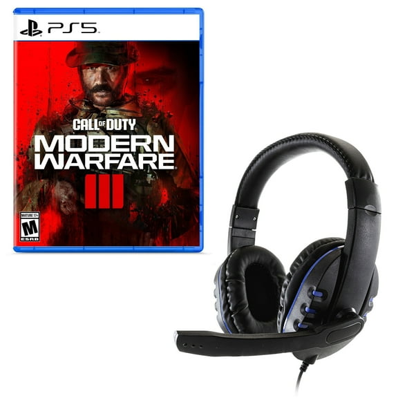Call of Duty: Modern Warfare III Game with Universal Headset for PlayStation 5