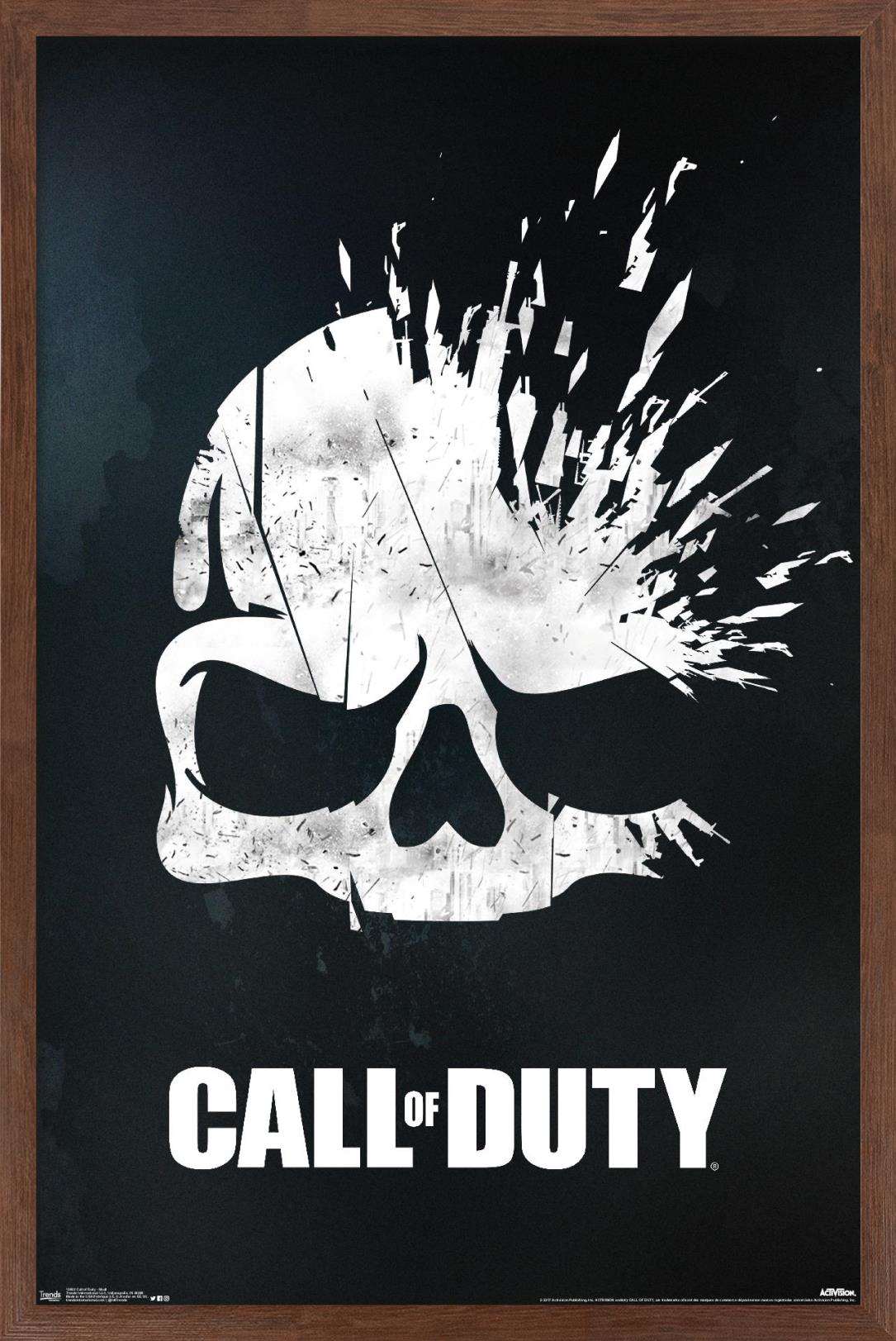 Call of Duty - Skull Wall Poster, 14.725" x 22.375", Framed