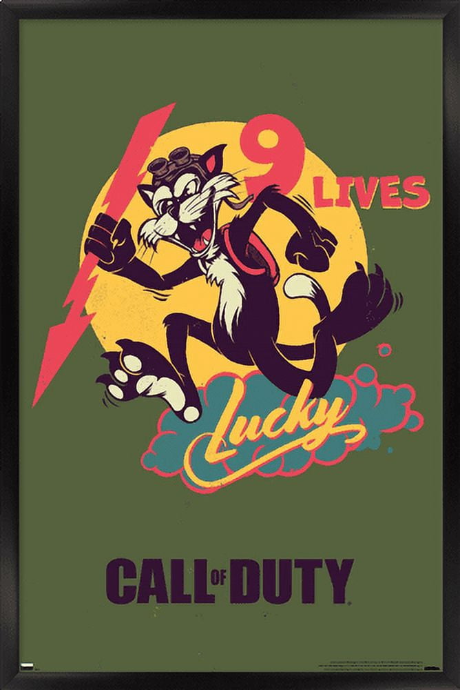 Call of Duty: Vanguard - 9 Lives Wall Poster, 14.725" x 22.375", Framed