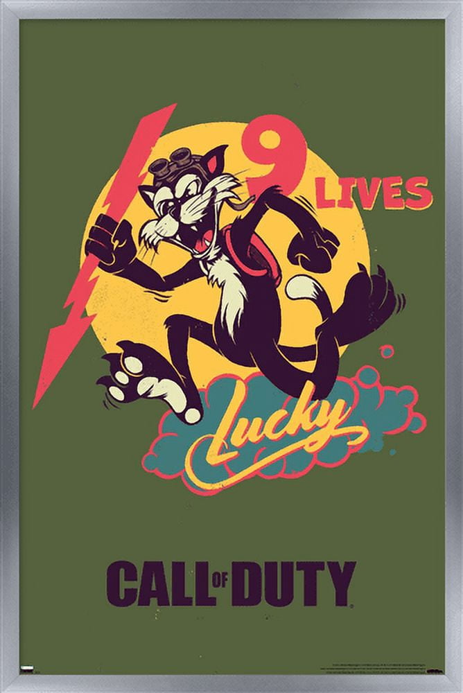 Call of Duty: Vanguard - 9 Lives Wall Poster, 22.375" x 34", Framed
