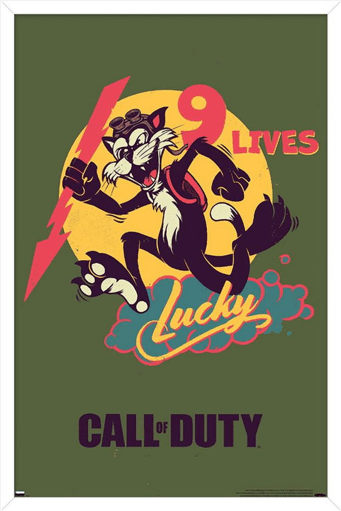 Call of Duty: Vanguard - 9 Lives Wall Poster, 22.375" x 34", Framed