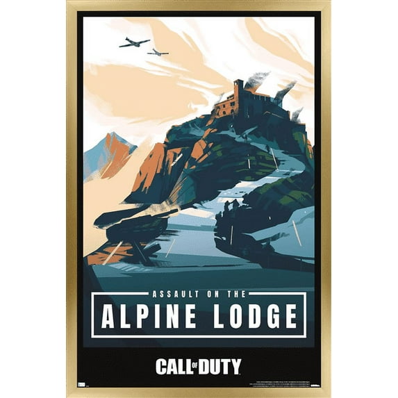 Call of Duty: Vanguard - Alpine Lodge Wall Poster, 22.375" x 34", Framed