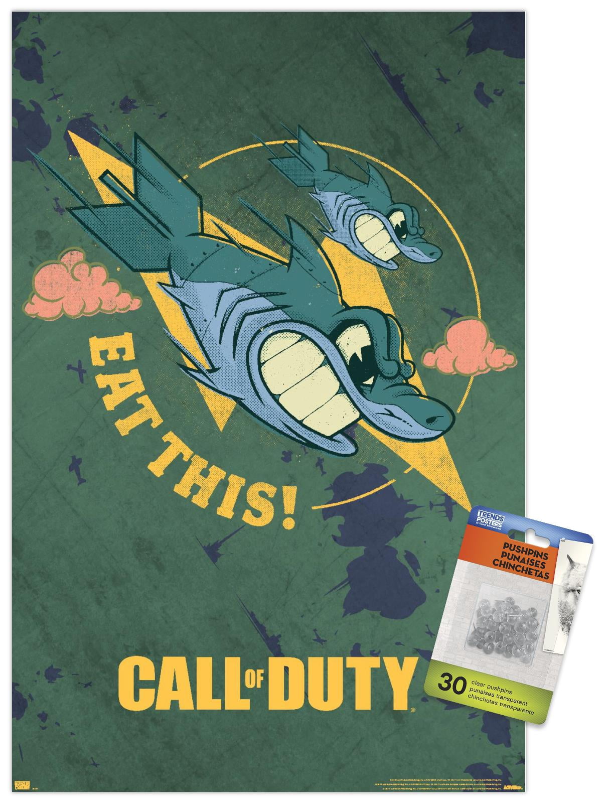 Call of Duty: Vanguard - Eat This Wall Poster with Pushpins, 14.725" x 22.375"