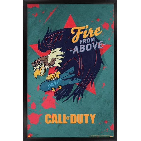 Call of Duty: Vanguard - Fire From Above Wall Poster, 14.725" x 22.375", Framed