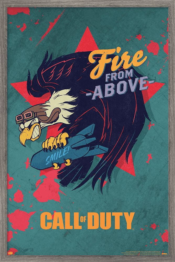 Call of Duty: Vanguard - Fire From Above Wall Poster, 22.375" x 34", Framed