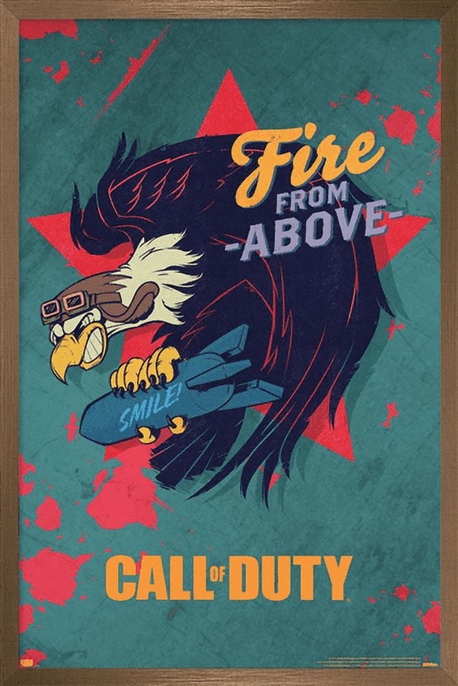 Call of Duty: Vanguard - Fire From Above Wall Poster, 22.375" x 34", Framed