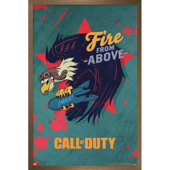 Call of Duty: Vanguard - Fire From Above Wall Poster, 22.375" x 34", Framed