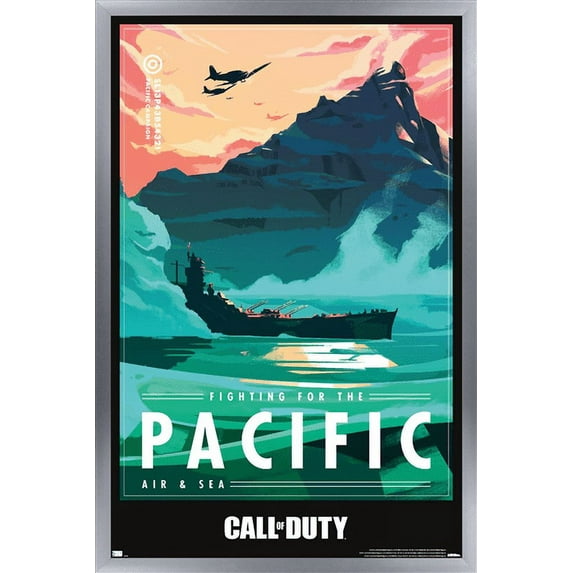 Call of Duty: Vanguard - Pacific Wall Poster, 22.375" x 34", Framed