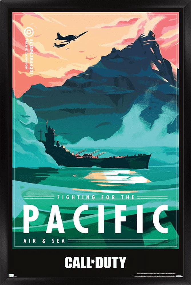 Call of Duty: Vanguard - Pacific Wall Poster, 22.375" x 34", Framed