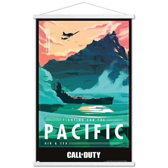 Call of Duty: Vanguard - Pacific Wall Poster with Wooden Magnetic Frame, 22.375" x 34"