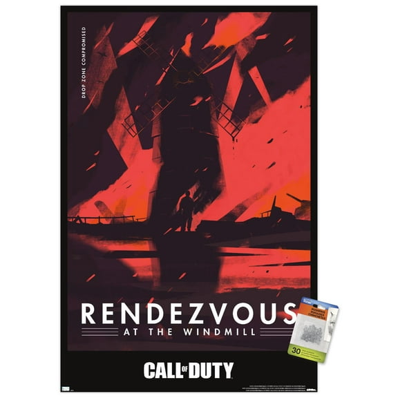 Call of Duty: Vanguard - Rendezvous Wall Poster with Pushpins, 22.375" x 34"