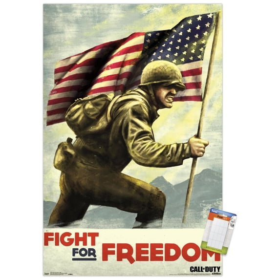 Call of Duty: WWII - Fight Wall Poster, 22.375" x 34"