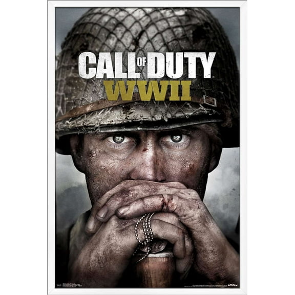 Call of Duty: WWII - Key Art Wall Poster, 22.375" x 34", Framed