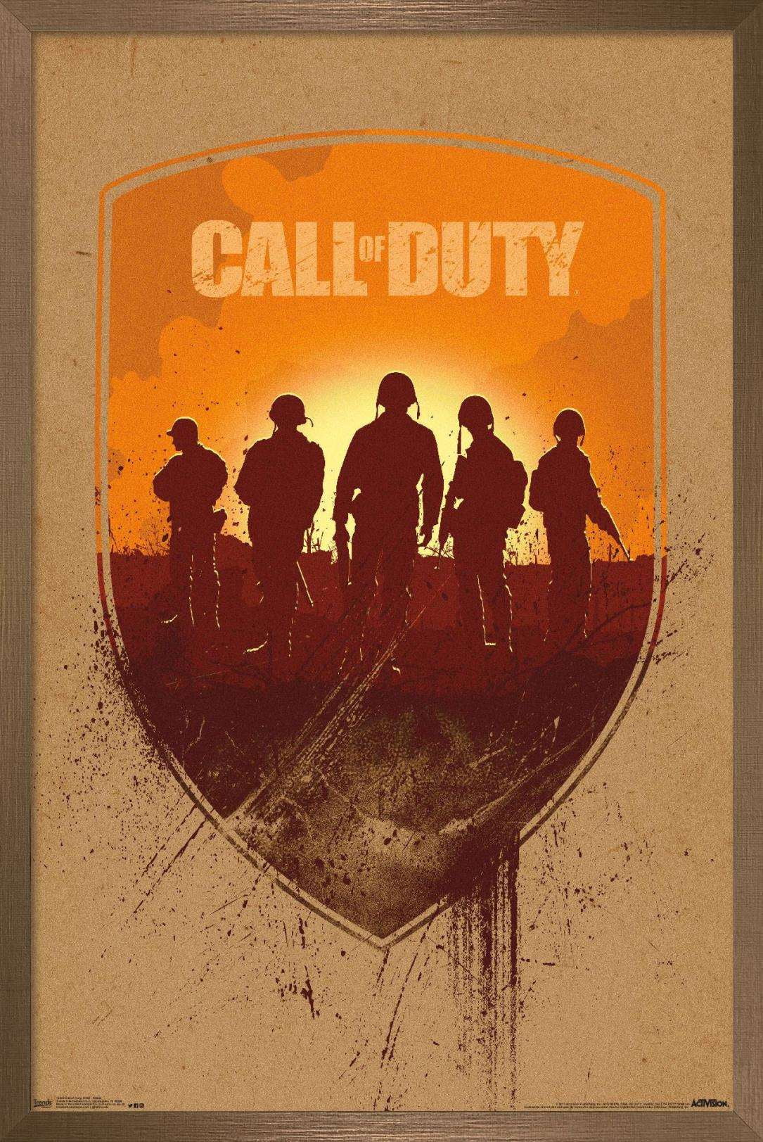 Call of Duty: WWII - Shield Wall Poster, 14.725" x 22.375", Framed