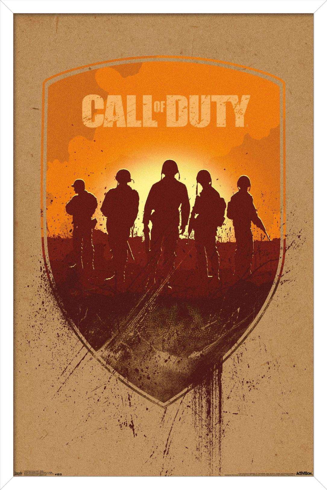 Call of Duty: WWII - Shield Wall Poster, 14.725" x 22.375", Framed