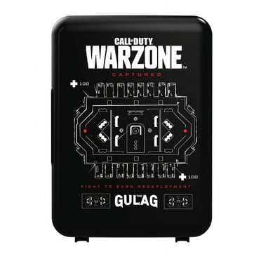 Call of Duty Warzone 4L 6-Can Mini Fridge, Black