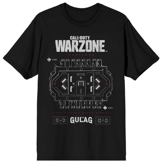 Call of Duty Warzone Gulag Map Short Sleeve Adult T-Shirt-XS