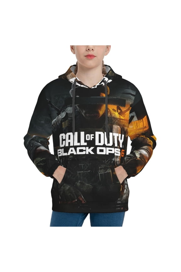 Call of Duty black Ops Youth Hoodies Sweatshirts Pullover Long Sleeves Hooded Graphic Sweaters