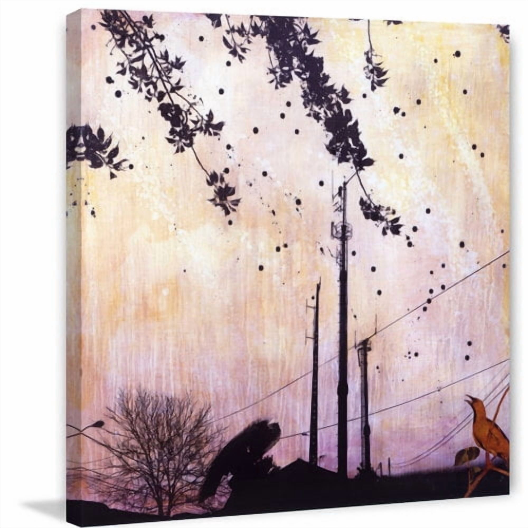 "Call of the Song Bird" Painting Print on Wrapped Canvas