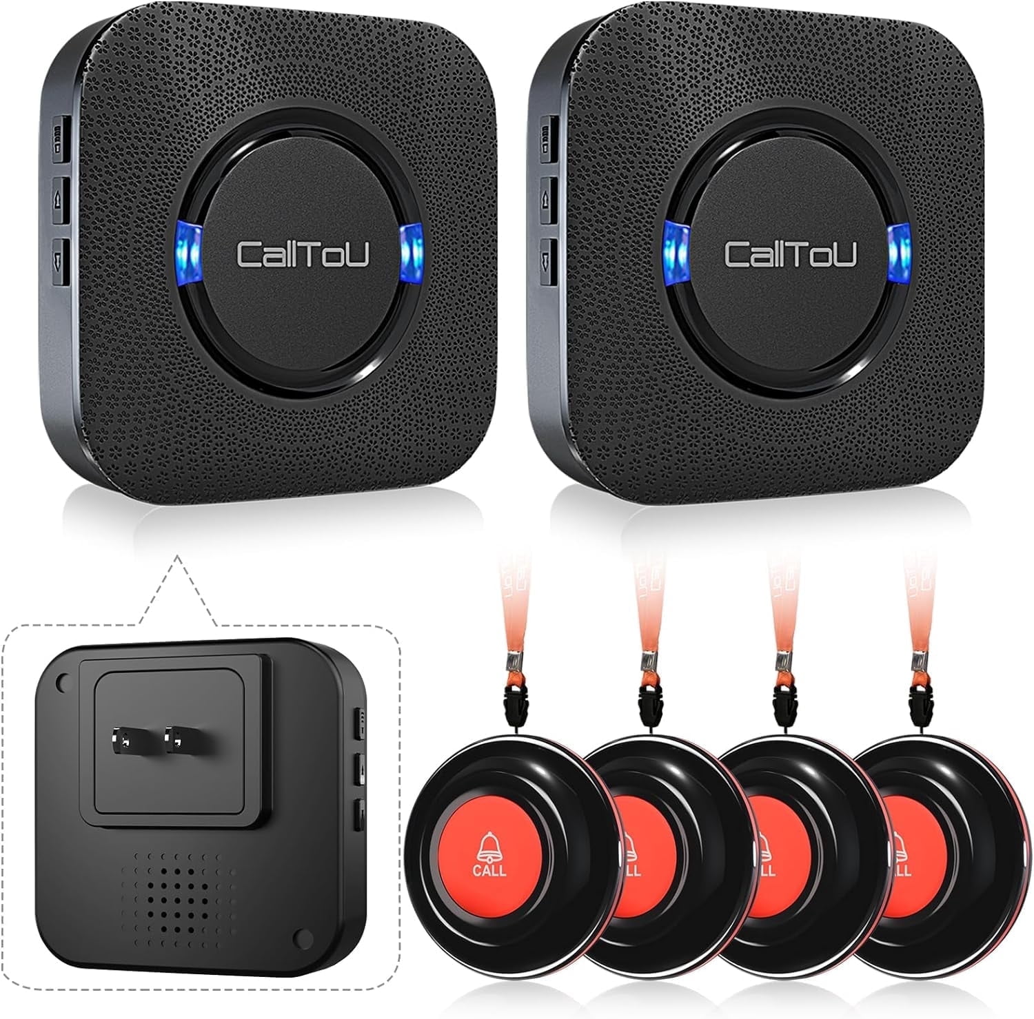 CallToU, Wireless Caregiver Pager System, Waterproof Transmitters ...