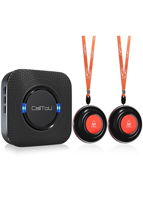 Caregiver Call Button with Pager Elderly Monitoring System Personal Alarm