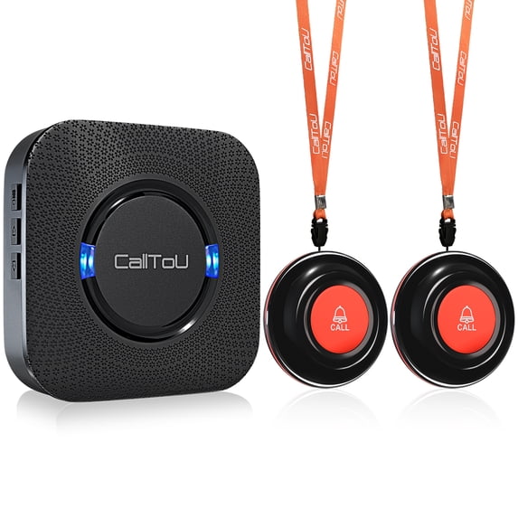 CallToU Caregiver Call Button with Pager Elderly Monitoring System Personal Alarm