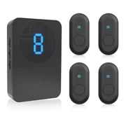 CallToU 110db 55 نغمة رنين و5 مجلدات جهاز استدعاء لاسلكي لمقدمي الرعاية مع أزرار اتصال، بعيد المدى، مقاوم للماء وسهل الإعداد