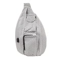 thumbnail image 1 of Calla 50121 Nupouch Anti Theft Rucksack, Gray and White Chevron, Large, 1 of 1