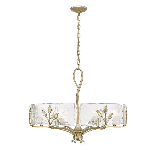 Golden Lighting Calla 6-light Chandelier in White Gold
