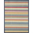 thumbnail image 1 of Calla 6927 Ivory/Multi Stripes Area Rug, Size - 33" x 411", 1 of 2